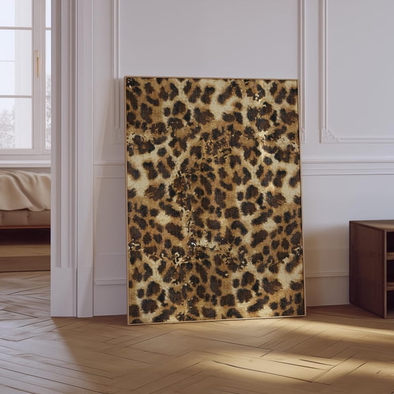 Leopard Maximalist Cheetah Pattern Unframed Paper Print