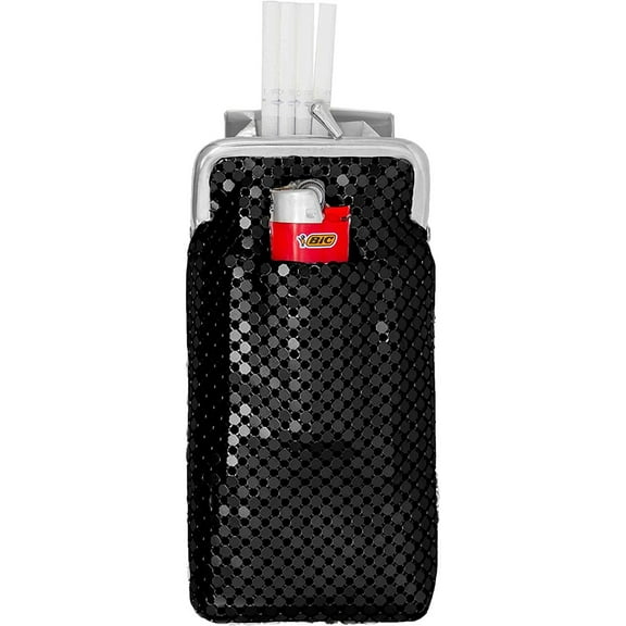 Leopard Vintage 3mm Metallic Mesh (Full Pack) Cigarette Case Purse