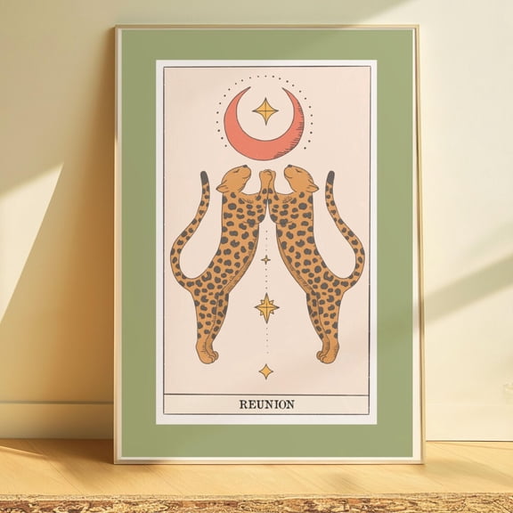 Leopard Moon Stars Oracle Wall Decor
