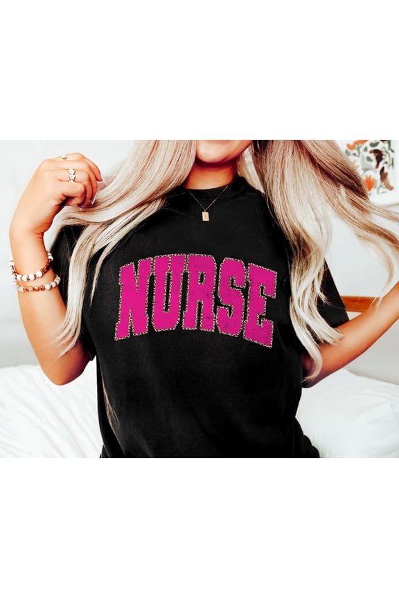 Leopard Nurse Pink Rn Tee (Shirtable Cotton, Unisex)