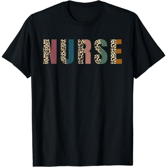 Leopard Nurse RN LPN for Registered Nurse Tee Nurse's Day T-Shirt