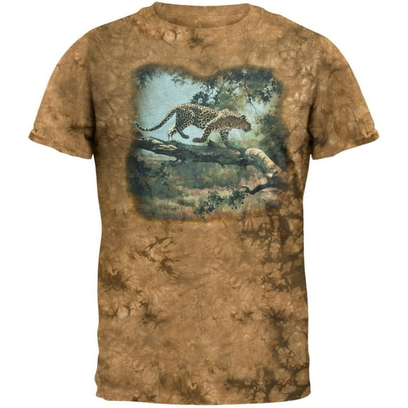 Leopard On Tree T-Shirt - 2X-Large