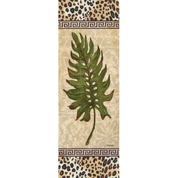 Leopard Palm Leaf II Poster Print by Todd Williams (10 x 20)