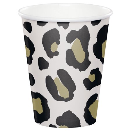 Leopard Paper Cups, 24 Count