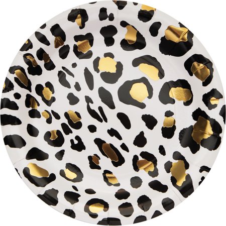 Leopard Paper Plates, 24 Count