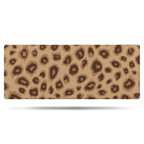 Leopard Pattern Bathroom Rugs Mat,Non Slip Microfiber Bathroom Rug,Rubber Backing,Soft Bathroom Mats for Bathroom Floor,Tub and Shower,60x24in(150x60cm)