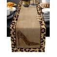 thumbnail image 1 of Leopard Pattern Bathtub Table Runner Luxury Home Dining Table Coffee Table Holiday Wedding Decoration Party Dinner Table Runner, 1 of 5