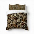 thumbnail image 1 of Leopard Pattern Bedding Set 3 Pcs Soft Microfiber Quilt Cover For Bedroom Decor, Comforter Cover With 2 Pillowcase, 1 of 5