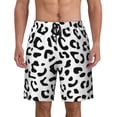 thumbnail image 1 of Leopard Pattern Men'S Beach Pants Quick Dry Short Swim Trunks With With Pockets And Mesh Lining Swimwear Beach Bathing Shorts Small, 1 of 1