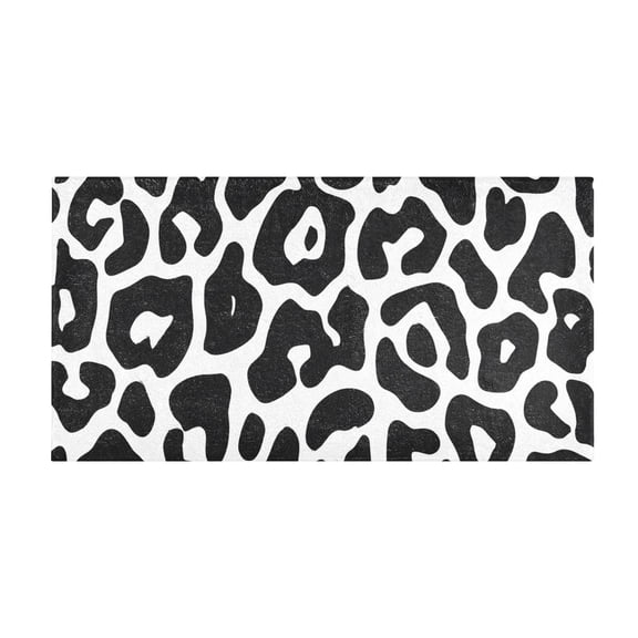 Leopard Pattern Pattern Bath Mat 39x20 Inch Soft Absorbent Non-Slip Plush Bathroom Rug for Floor