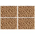 thumbnail image 1 of Leopard Pattern Summer Placemats Table Placemats Set Of 4-Linen Kitchen Washable Placemats Table Mats 11.8"x17.7"Non-Slip Heat Resistant, 1 of 6