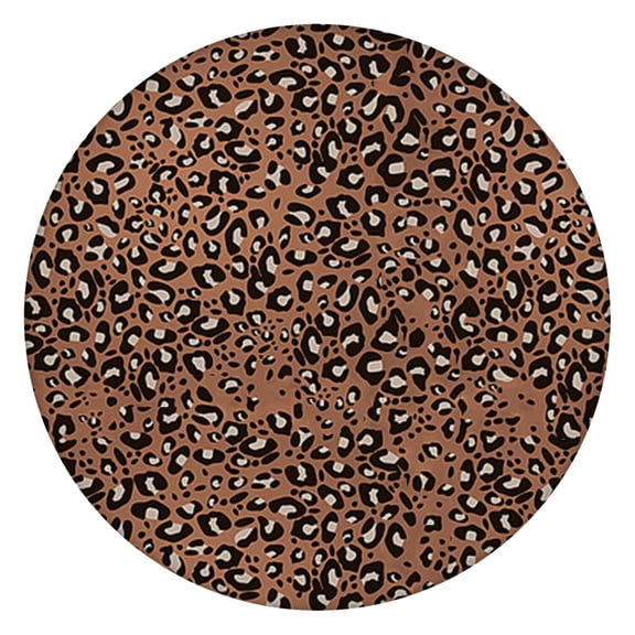 Leopard Pattern Tablecloth with Classic Cheetah Spots, Romantic Animal Print Design, Aesthetic Kitchen and Dining Table Decor