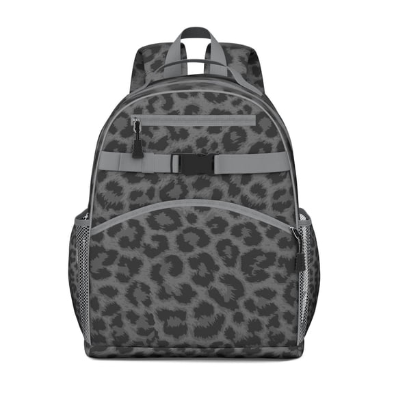 Leopard Pattern Backpack for Students Students Cute Cheetah Animal Print Book Bag Lightweight Chest Strap Adjustable Straps for Travel Use