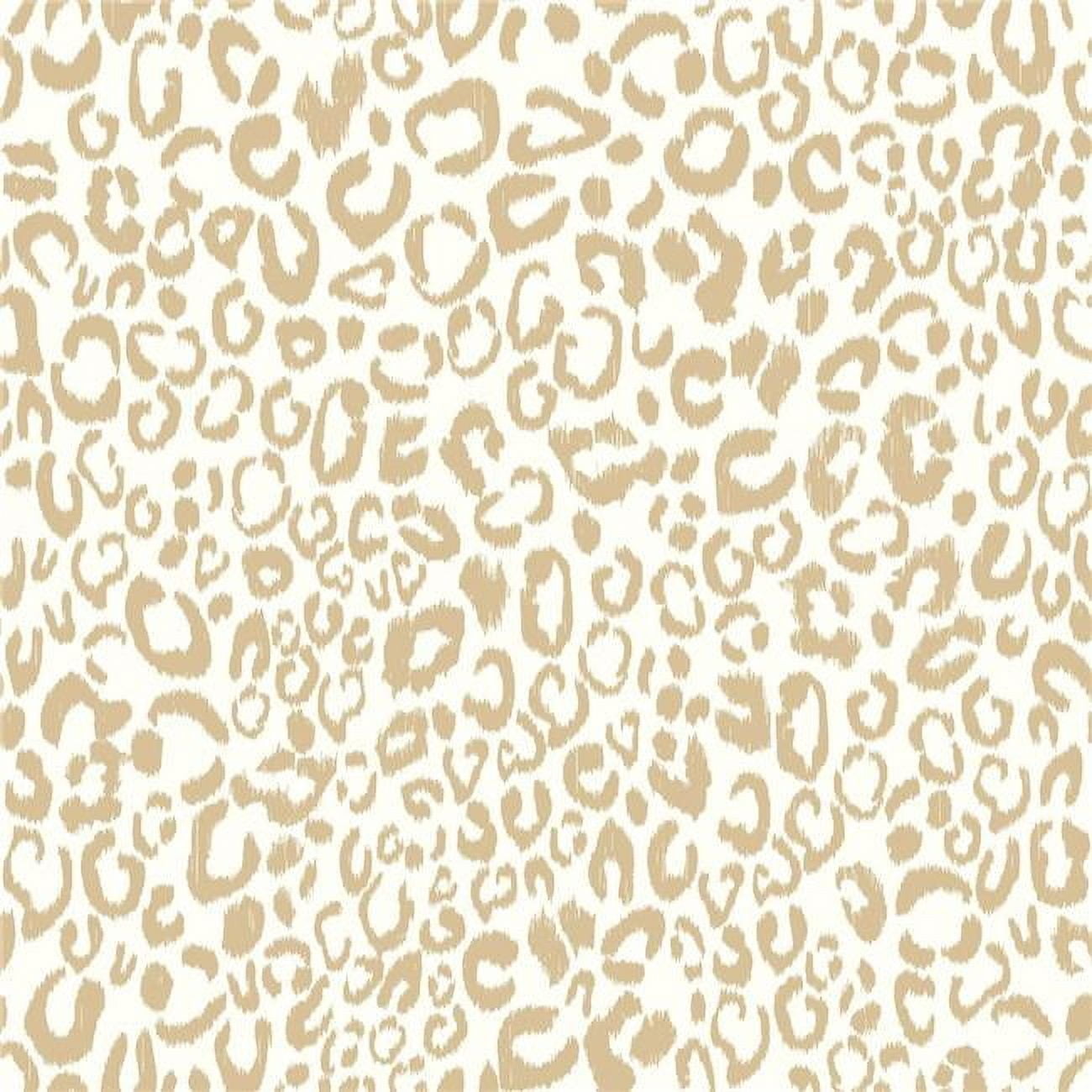 Gold Leopard Print Self-Adhesive Removable Wallpaper Roll