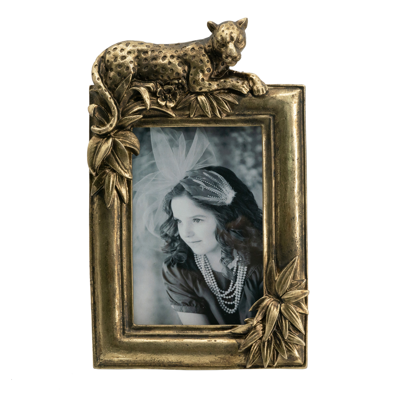 Red Leopard Frame Leopard Photo Frame - Gold - Walmart.com