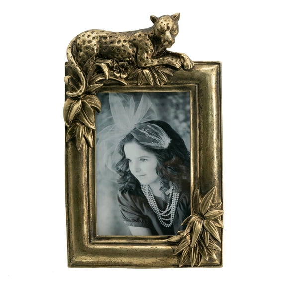 Leopard Photo Frame - Gold