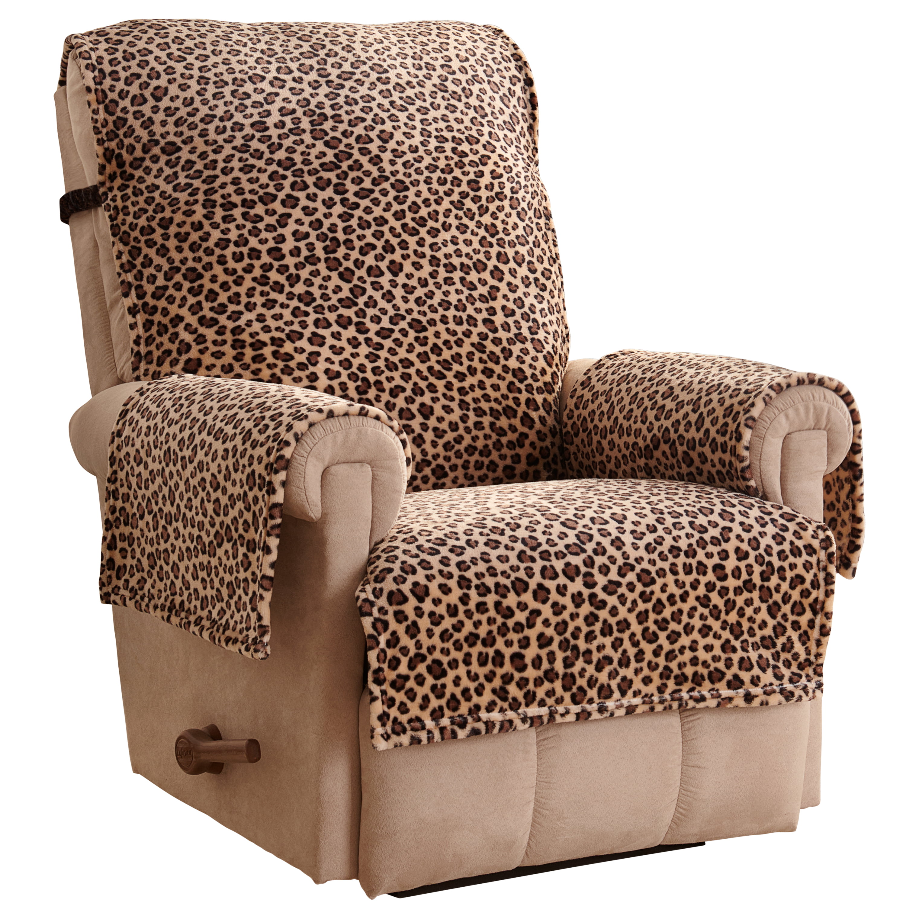 Leopard Plush Furniture Cover - Recliner, Leopard Print - Innovative  Textile Solutions (1-Piece)