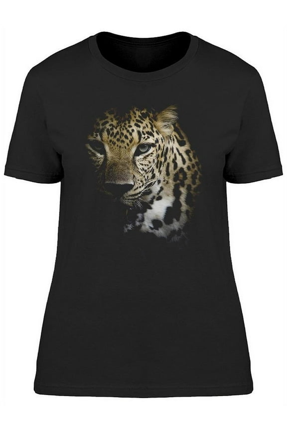 Leopard Portrait, Close Up T-Shirt Women -Image by Shutterstock, Female Medium