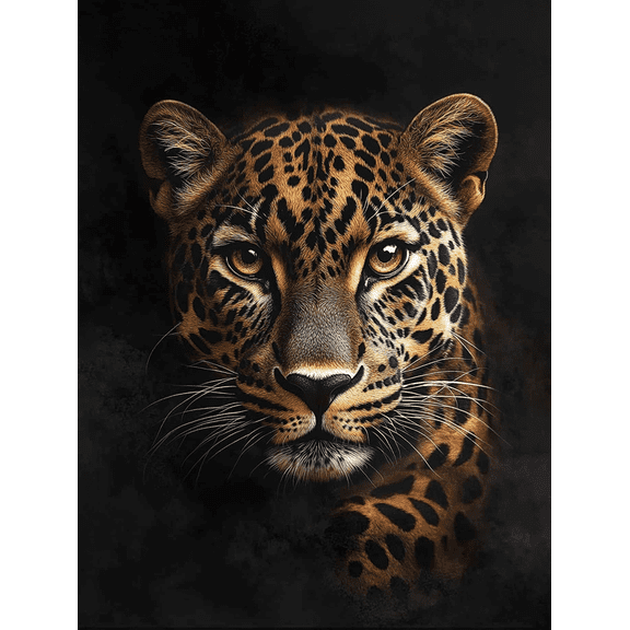 Leopard Portrait Decoration Painting/Canvas Art Perfect for Living Room Bedroom Office Dining Room Bathroom and Home DecorFeaturing Stunning Wildlife Art.