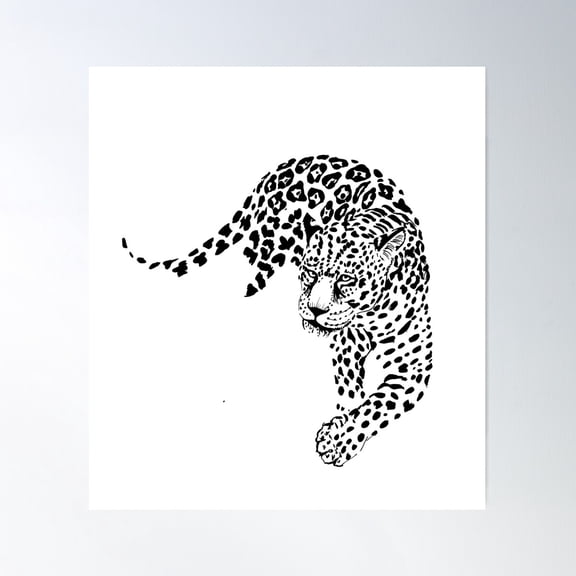 Leopard Poster Wall Art, Modern Wall Decor For Living Room Bedroom, 30x30 UNFRAMED