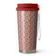 thumbnail image 1 of Leopard Print 18oz Double Drinking Coffee Mug – Vacuum Insulated Stainless Steel Travel Cup with Leakproof Lid, 316 Steel Thermos Tumbler for Hot & Cold Beverages, 1 of 6