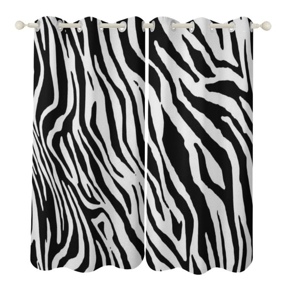 Leopard Print 2 Panels 3D Printing Pattern Curtain for Bedroom Living Room Kitchen Window Decoration Home