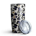 thumbnail image 1 of Leopard Print 20oz Coffee Tavel Tumblers, Stainless Steel Mobile Tumbler, Vacuum Insulated Coffee Mug with Lid, Spill-Proof Travel Cup for Hot & Cold Drinks, 1 of 6