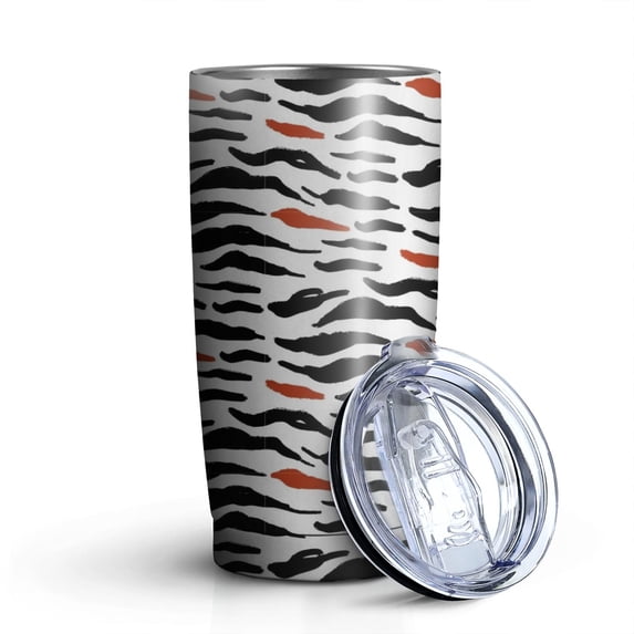 Leopard Print 20oz Coffee Tavel Tumblers, Stainless Steel Mobile Tumbler, Vacuum Insulated Coffee Mug with Lid, Spill-Proof Travel Cup for Hot & Cold Drinks