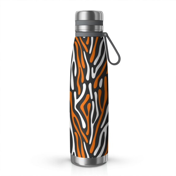 Leopard Print 29oz Stainless Steel Insulated Thermos with Tea Filter, 360° Printed Travel Bottle, Leakproof BPA-Free Flask with Anti-Slip Base, 304 Inner & 201 Outer, Vacuum Cup