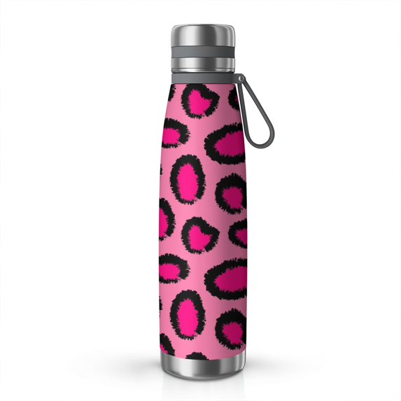 Leopard Print 29oz Stainless Steel Insulated Thermos with Tea Filter, 360° Printed Travel Bottle, Leakproof BPA-Free Flask with Anti-Slip Base, 304 Inner & 201 Outer, Vacuum Cup