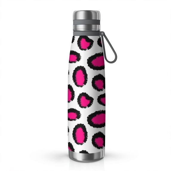 Leopard Print 29oz Stainless Steel Insulated Thermos with Tea Filter, 360° Printed Travel Bottle, Leakproof BPA-Free Flask with Anti-Slip Base, 304 Inner & 201 Outer, Vacuum Cup
