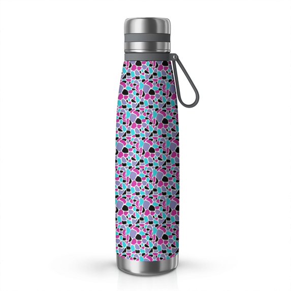 Leopard Print 29oz Stainless Steel Insulated Thermos with Tea Filter, 360° Printed Travel Bottle, Leakproof BPA-Free Flask with Anti-Slip Base, 304 Inner & 201 Outer, Vacuum Cup