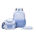 thumbnail image 1 of Leopard-Print 3-Piece Backpack Set, Large-Capacity, Lightweight College Style Backpack for Students—Includes Backpack, Pencil Case, and Lunch Bag, 1 of 3