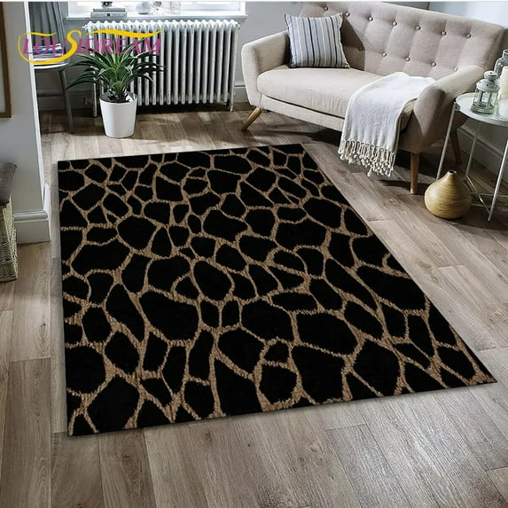 Leopard Print 3D Series Area Rug Carpet Rug for Home Living Room Bedroom Sofa Doormat Kitchen Decor Non-slip Floor Mat