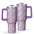 thumbnail image 1 of Leopard Print 40oz Tumbler– Stainless Steel Insulated Tumbler with Handle and Straw, Large Capacity Travel Cup for Hot & Cold Drinks, 1 of 6