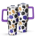 thumbnail image 1 of Leopard Print 40oz Tumbler– Stainless Steel Insulated Tumbler with Handle and Straw, Large Capacity Travel Cup for Hot & Cold Drinks, 1 of 6