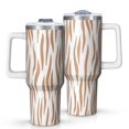 thumbnail image 1 of Leopard Print 40oz Tumbler– Stainless Steel Insulated Tumbler with Handle and Straw, Large Capacity Travel Cup for Hot & Cold Drinks, 1 of 6