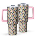 thumbnail image 1 of Leopard Print 40oz Tumbler– Stainless Steel Insulated Tumbler with Handle and Straw, Large Capacity Travel Cup for Hot & Cold Drinks, 1 of 6