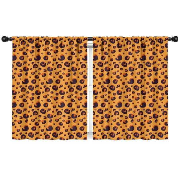 Leopard Print 42x54in(106x137cm) Curtains 2 Panels for Kids Bedroom, Window Drapes for Kids Boys Girls Bedroom Curtains Designed To Spark Joy and Creativity