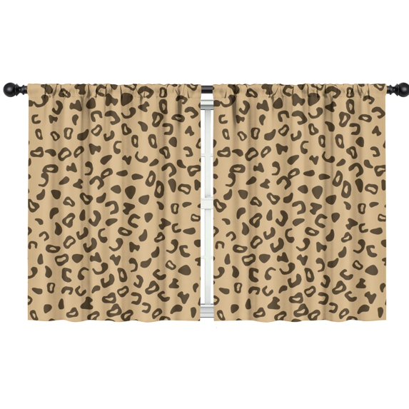 Leopard Print 42x54in(106x137cm) Curtains 2 Panels for Kids Bedroom, Window Drapes for Kids Boys Girls Bedroom Curtains Designed To Spark Joy and Creativity