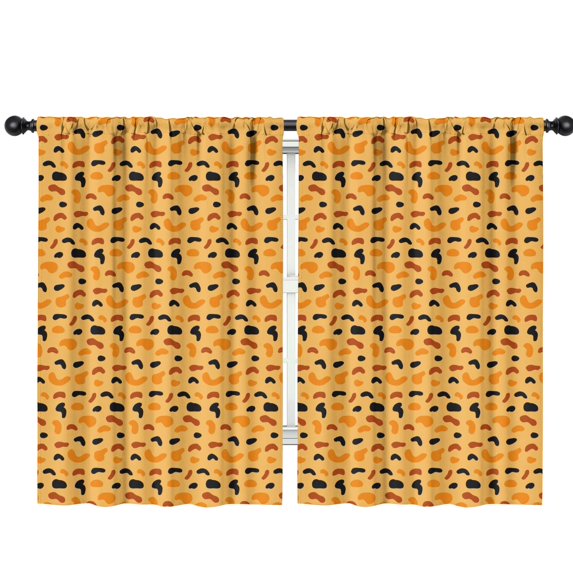 Leopard Print 42x63in(106x160cm) Curtains 2 Panels for Kids Bedroom, Window Drapes for Kids Boys Girls Bedroom Curtains Designed To Spark Joy and Creativity