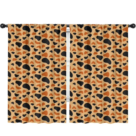 Leopard Print 52x84in(132x213cm) Curtains 2 Panels for Kids Bedroom, Window Drapes for Kids Boys Girls Bedroom Curtains Designed To Spark Joy and Creativity