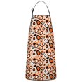 thumbnail image 1 of Leopard Print Adjustable Waterproof Apron for Adults 33x27 Inch – Cooking Apron with 2 Large Pockets, Durable Polyester Bib for Kitchen, Baking, BBQ, and Home Use, 1 of 6