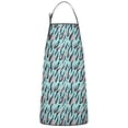 thumbnail image 1 of Leopard Print Adjustable Waterproof Apron for Adults 33x27 Inch – Cooking Apron with 2 Large Pockets, Durable Polyester Bib for Kitchen, Baking, BBQ, and Home Use, 1 of 6