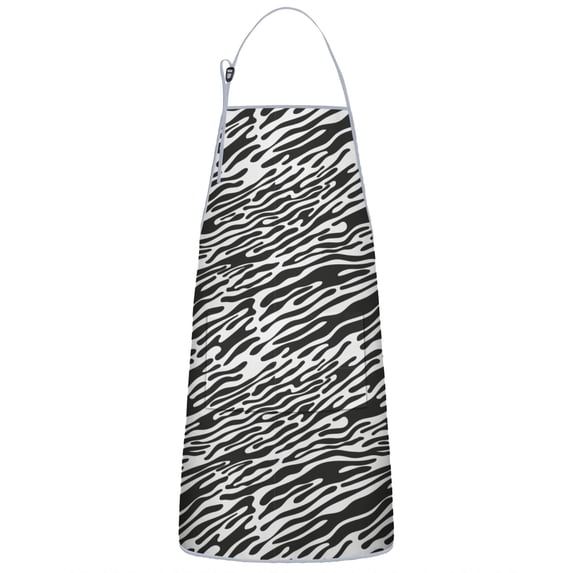 Leopard Print Adjustable Waterproof Apron for Adults 33x27 Inch – Cooking Apron with 2 Large Pockets, Durable Polyester Bib for Kitchen, Baking, BBQ, and Home Use
