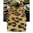 thumbnail image 1 of Leopard Print Animal Skin Texture Dressing Table Table Runner Home Wedding Table Mat Centerpieces Decoration Dining Tablecloth, 1 of 5