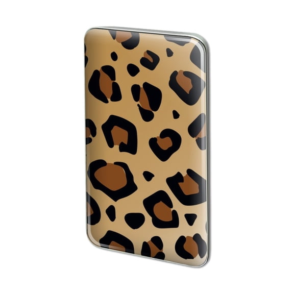 Leopard Print Animal Spots Metal Rectangle Lapel Hat Pin Tie Tack Pinback