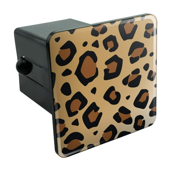 Leopard Print Animal Spots Tow Trailer Hitch Cover Plug Insert