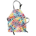 thumbnail image 1 of Leopard Print Apron, Modern and Abstract Concept Colorful Spots Dots with Animal Skin Inspirations, Unisex Kitchen Bib with Adjustable Neck for Cooking Gardening, Adult Size, Multicolor, by Ambesonne, 1 of 4