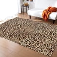thumbnail image 1 of Leopard Print Art Area Rugs, Leopard Pattern Large Rug, Indoor Non-Slip Kids Rug, Machine Washable Breathable Durable Carpet For Front Entrance Floor Decor 4' x 6', 1 of 7